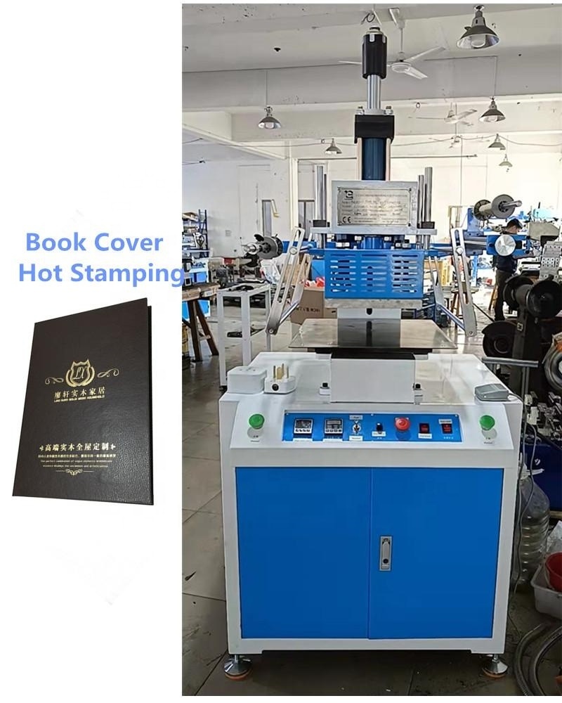 Plastic Flat Bed Hologram Hot Stamping Heat Press Machine For Book Cover