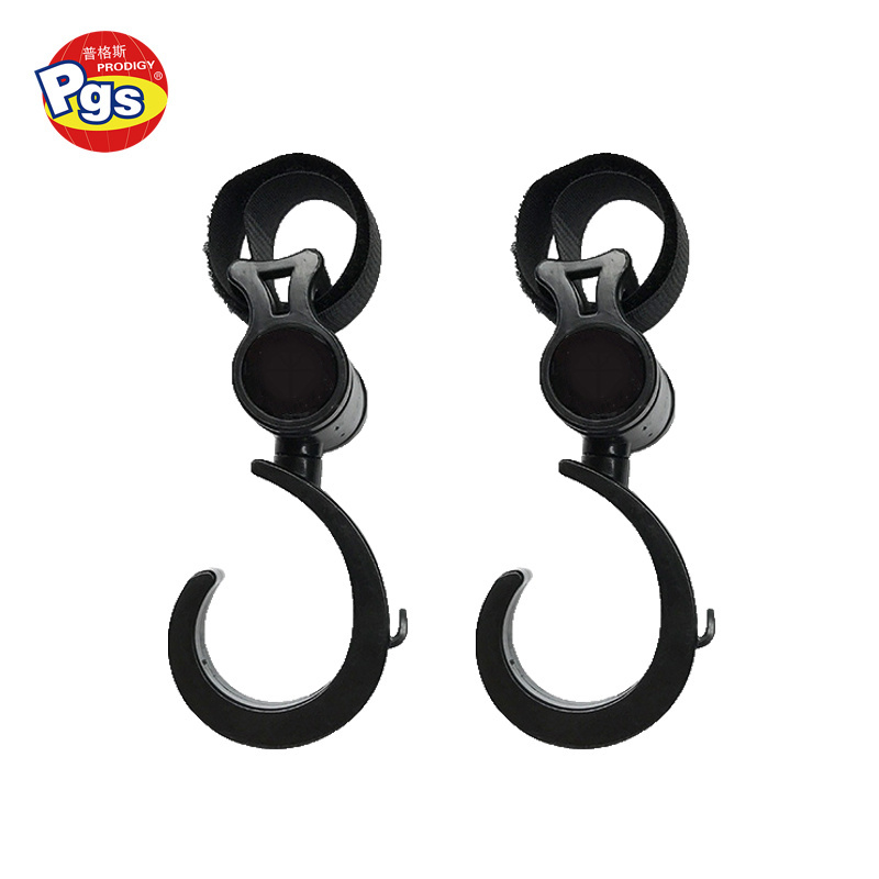 Prodigy Wall Mount Baby Stroller Hook Stroller Hooks Lanyard Stroller Hooks For Hanging Bags