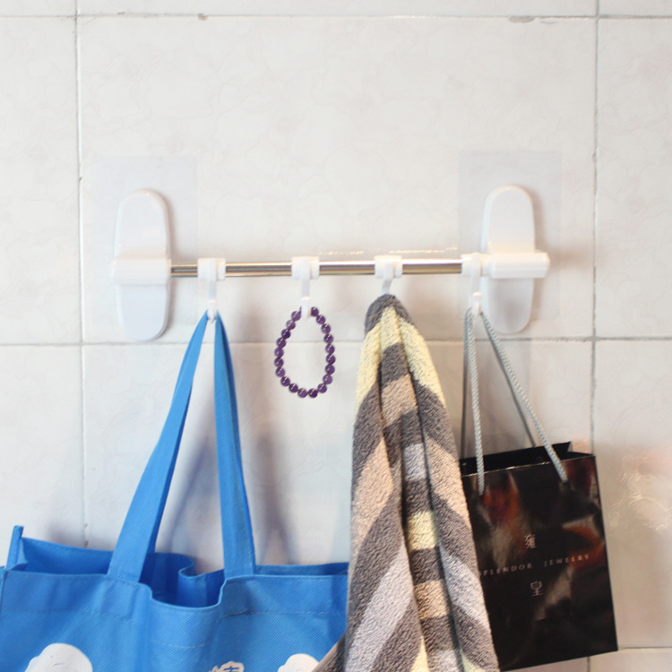 Plastic wall hanger hook bathroom towel handle bathroom towel hanger