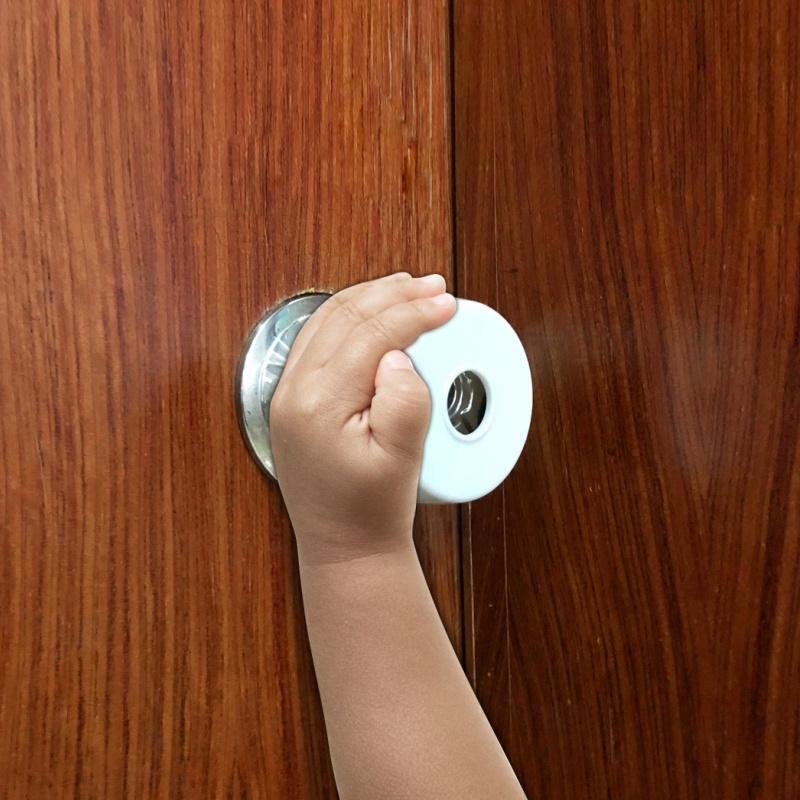 Prodigy Household Baby Safety Proof Door Lock Plastic Door Knob Cover Baby Safety Door Handle Lock