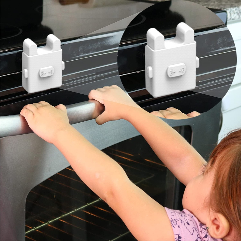 2024 Household baby safety oven door lock kitchen plastic adhesive oven lock