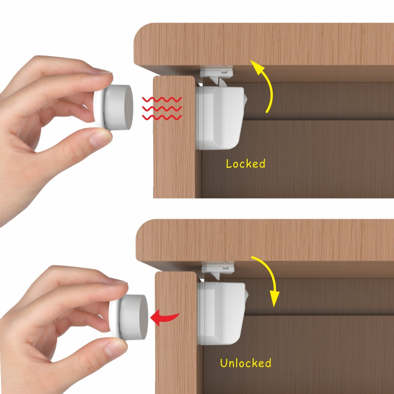 Childproof drawer lock magnetic cabinet door safety lock magnetic cupboard lock