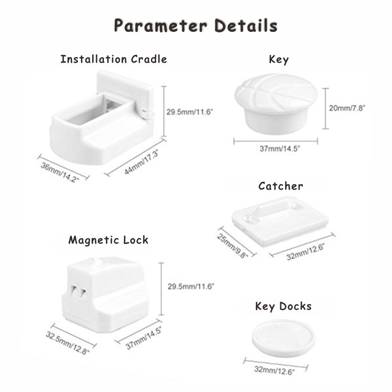 Childproof drawer lock magnetic cabinet door safety lock magnetic cupboard lock