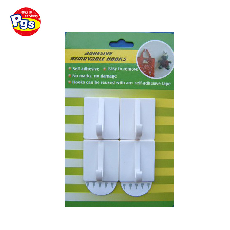 Removable adhesive hanger hooks with double tape