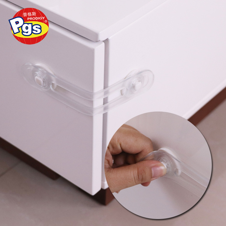 2022 Safety baby plastic drawer lock clear cabinet lock multi-purpose latch