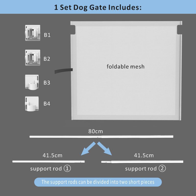 Retractable Safety Baby Gate Kids Safety Barrier Household Sliding Gate For Baby Safety