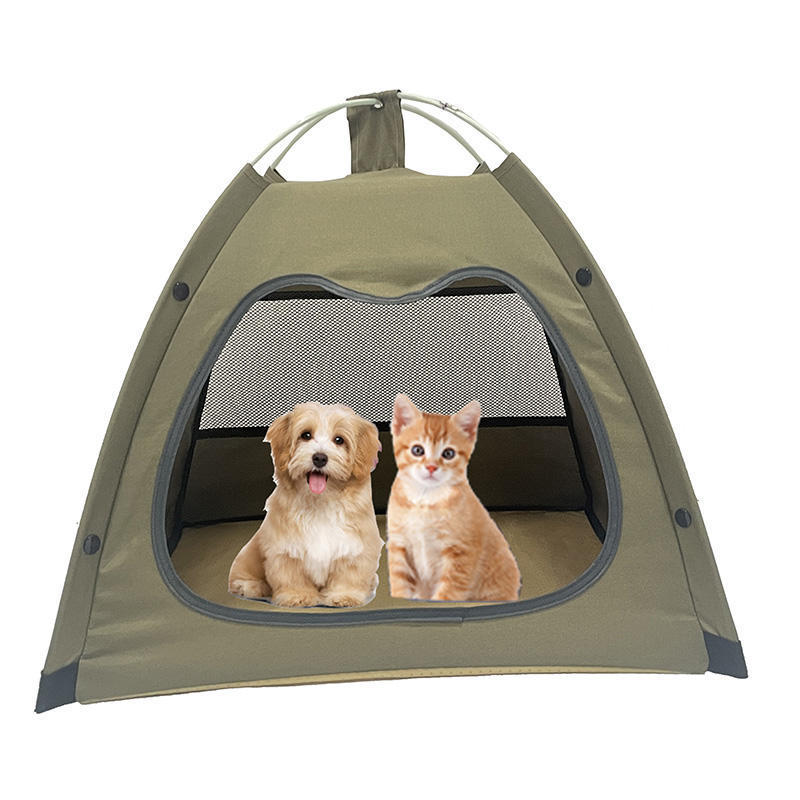 Small Medium Folding Pet Teepee Tent Outdoor Travel Tent Pet Fence Portable Pop Up Pet Crate Dog Or Cat Show Tent