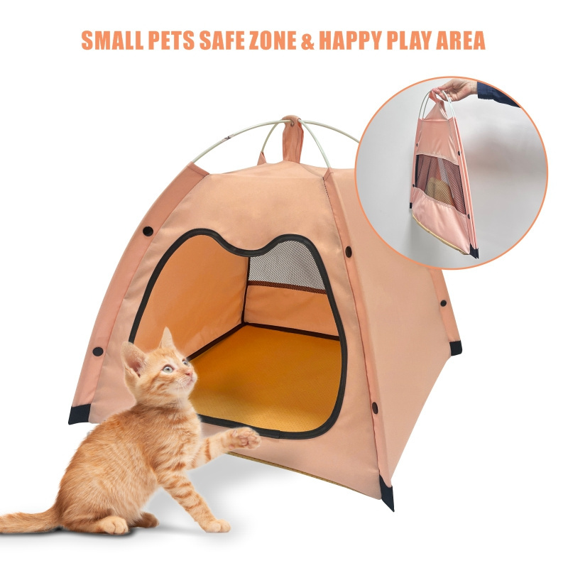 Small Medium Folding Pet Teepee Tent Outdoor Travel Tent Pet Fence Portable Pop Up Pet Crate Dog Or Cat Show Tent