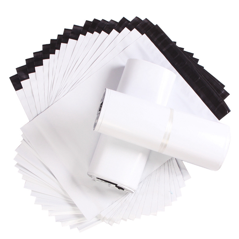 White flyers clothing plastic packaging biodegradable plastic express ship mail courier mailing bag courier bag poly mailer size