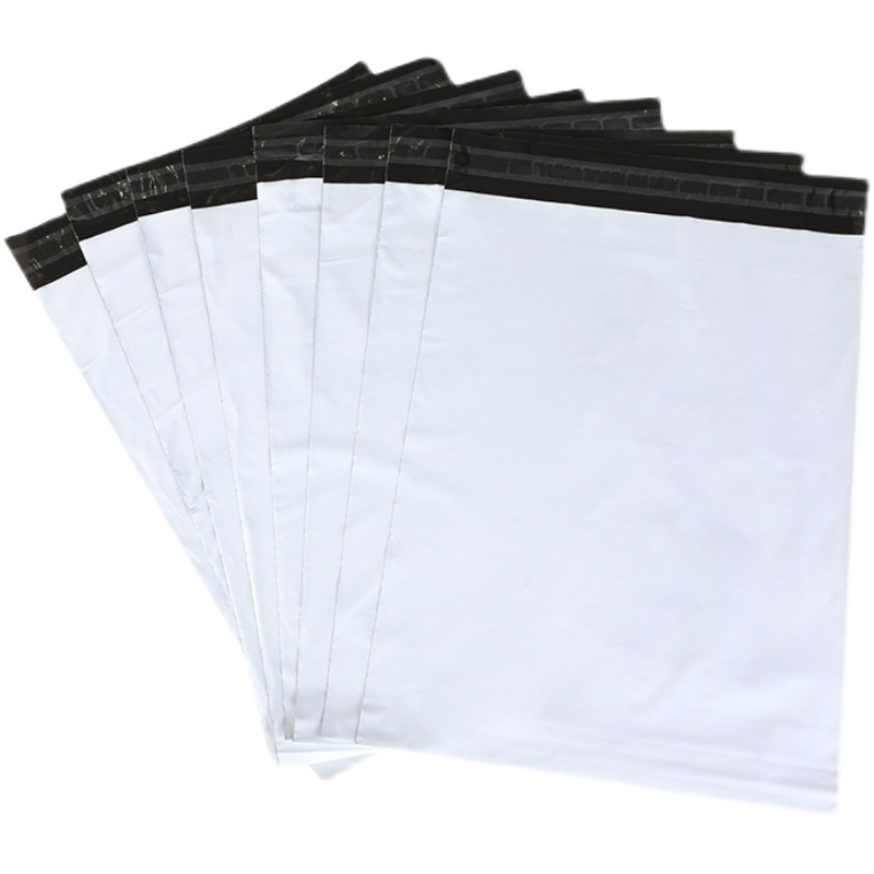 White flyers clothing plastic packaging biodegradable plastic express ship mail courier mailing bag courier bag poly mailer size