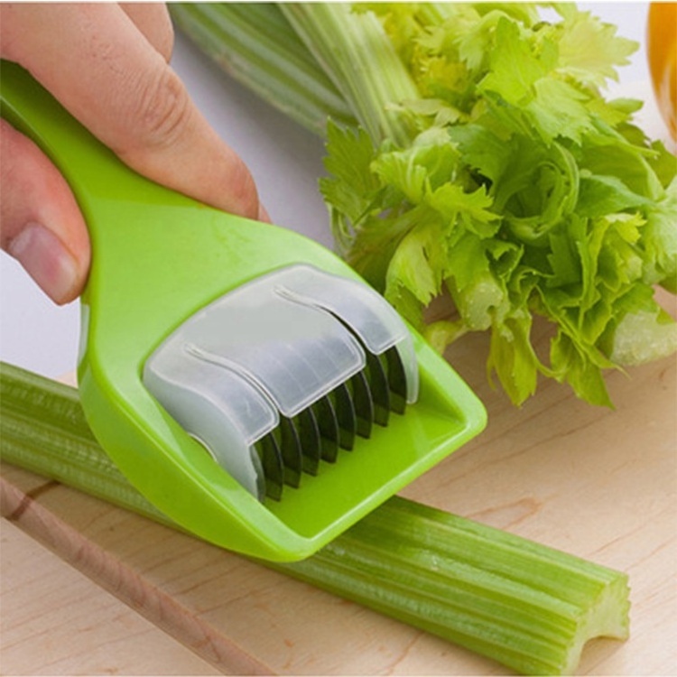 Multipurpose Kitchen Rolling Vegetables Cutter Fresh Herb Mincer with 9-Stainless Steel Blades