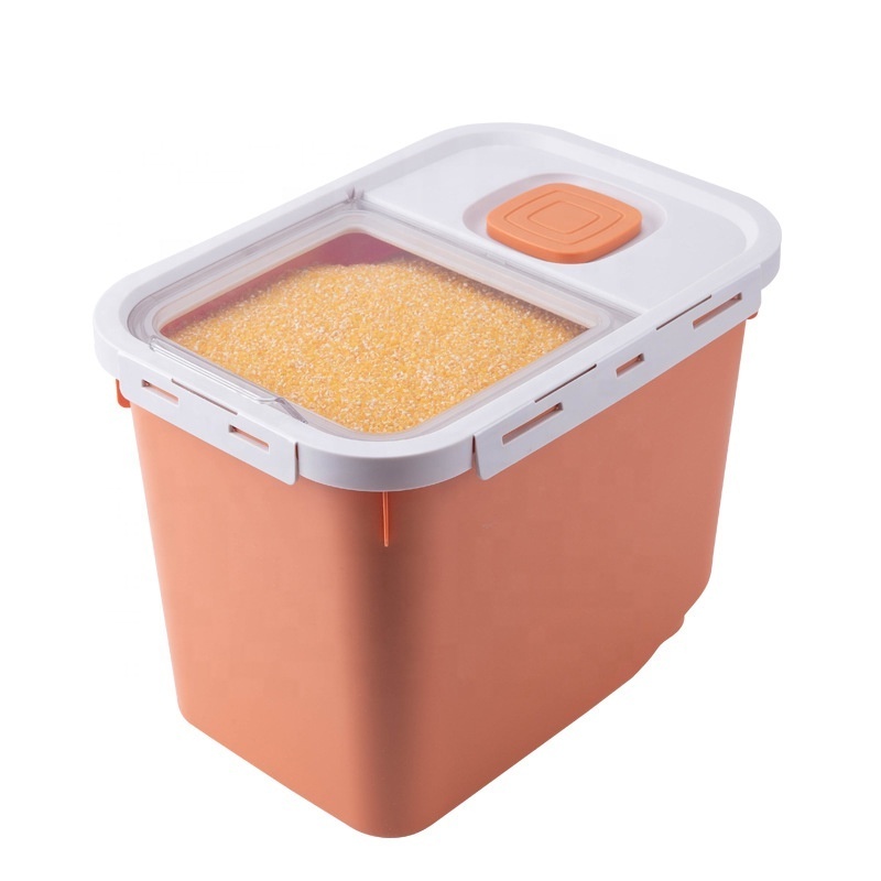 Airtight Food Container Cereal Grain Organizer Box 10 KG Rice Container Storage for Storing Rice Flour Dry Food