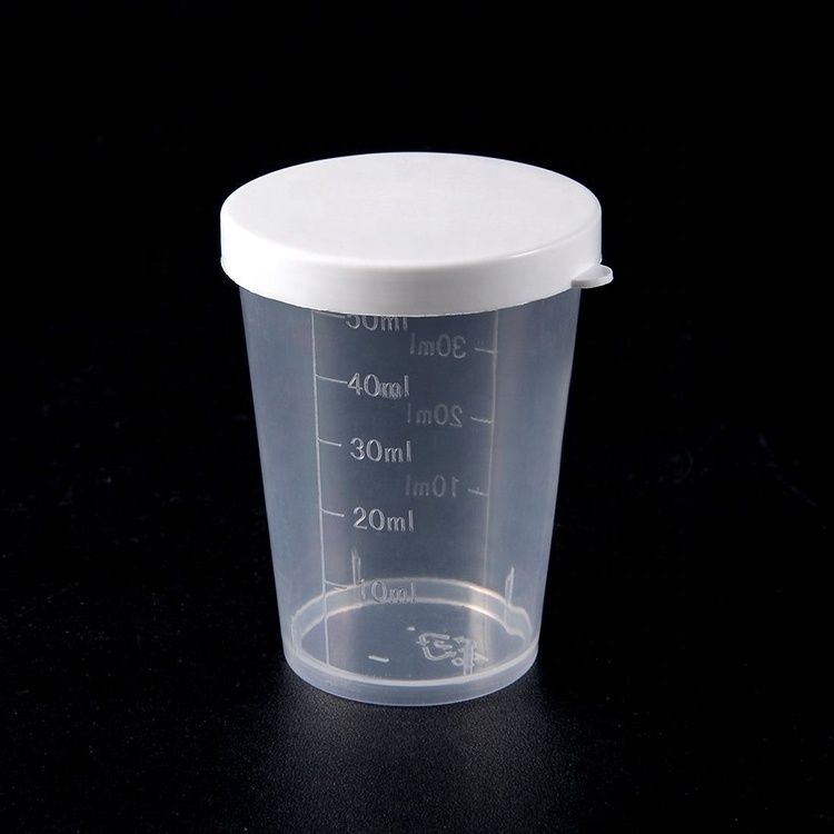 Kitchen Laboratory 50mL Plastic Measuring Cup with Leakproof Lid