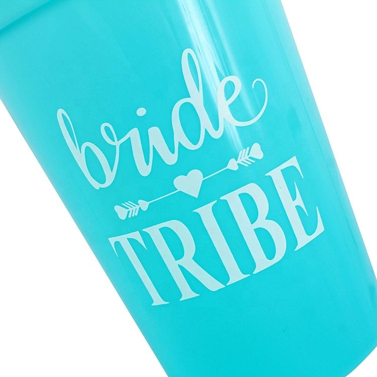 16 Oz Souvenir Cup Plastic Stadium Water Drinking Cups  Bride Tribe Bachelorette Party Cups