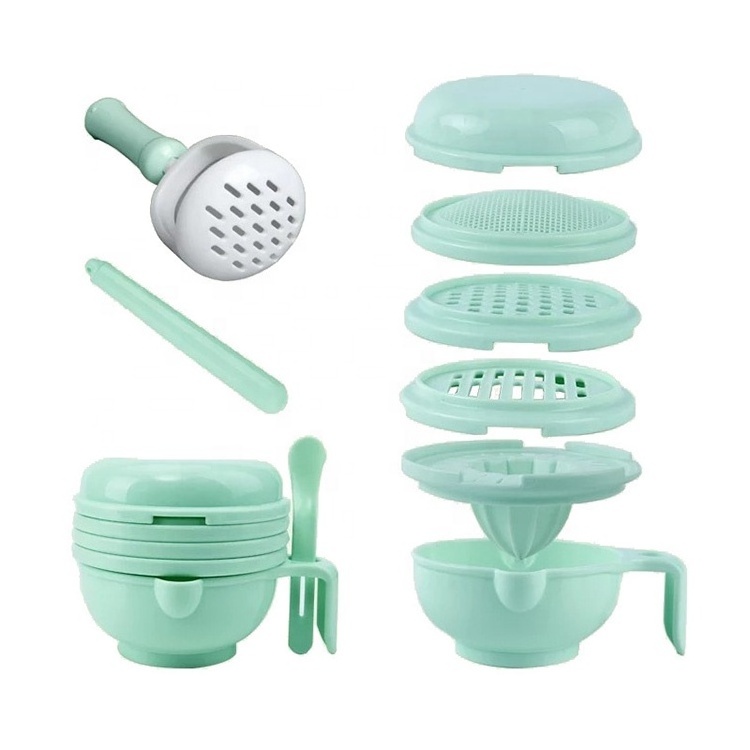 Baby Food Maker Masher 8 in 1 Portable Baby Food Feeder Processor Smasher Serve Bowl Vegetables Fruit Grinder Tools Sets