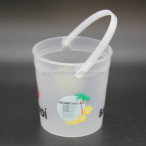 Custom Printing Design 32oz drinking Plastic punch Rum Bucket For Drinking