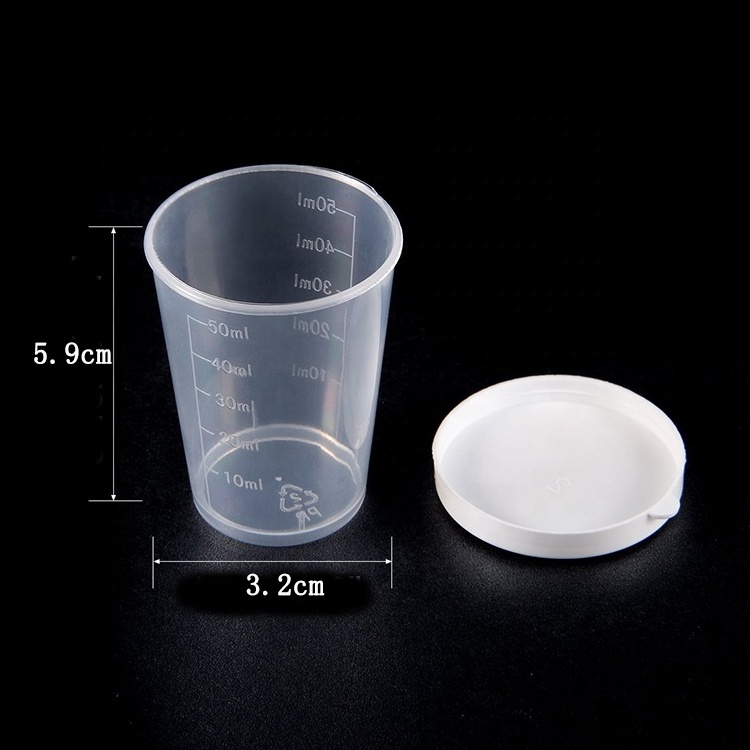 Kitchen Laboratory 50mL Plastic Measuring Cup with Leakproof Lid