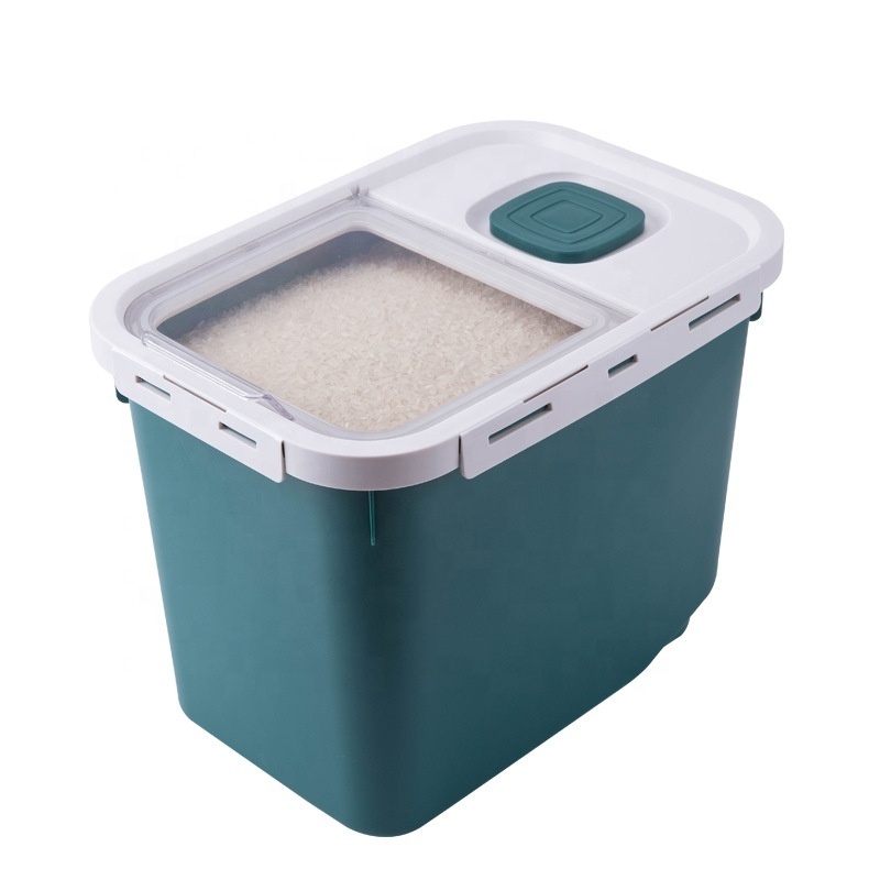 Airtight Food Container Cereal Grain Organizer Box 10 KG Rice Container Storage for Storing Rice Flour Dry Food