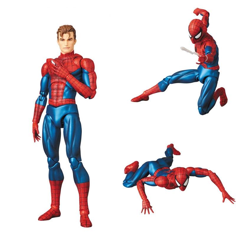 High quality Marvels derivatives Resin Crafts kids toys hobbies PVC Action Figures spiderman MAFEX 075