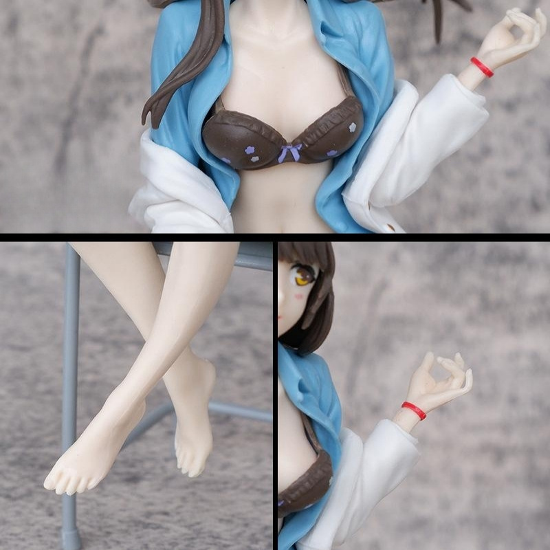 Top selling Anime sexy girl sitting cute Action figures Gift set hentai kids toys adult action figure