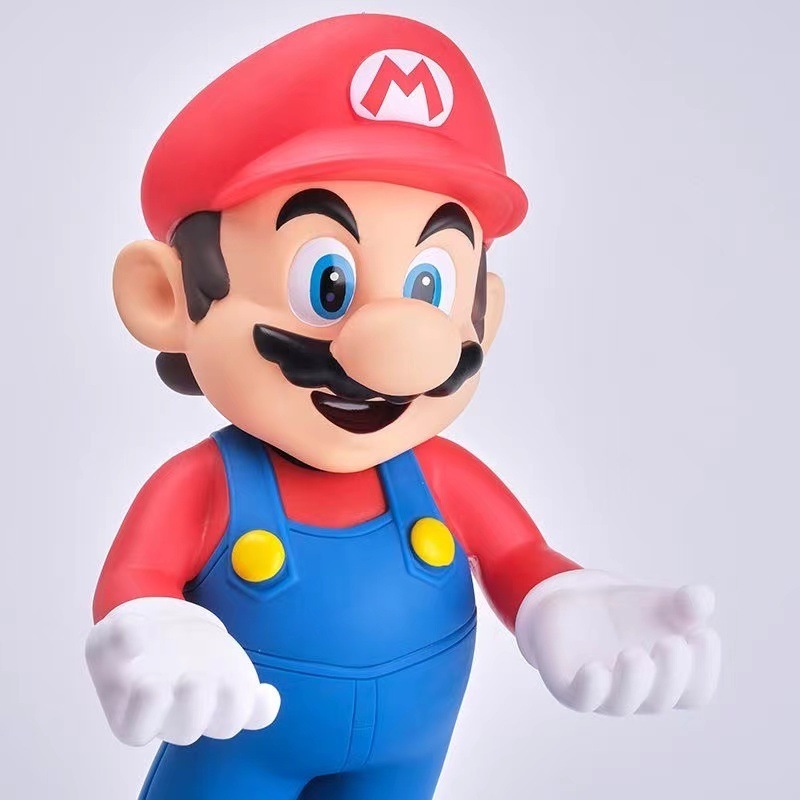 31cm Game Toy Supers Mario Action Figures Doll Statue Resin Cartoon For Sale Phone Bracket juguetes