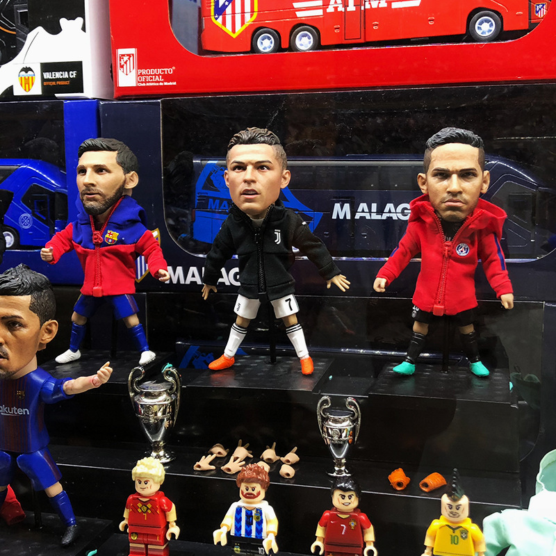 Tiktok hot selling joints can move Football star Figure Statues kid collectable Toy Action Figures