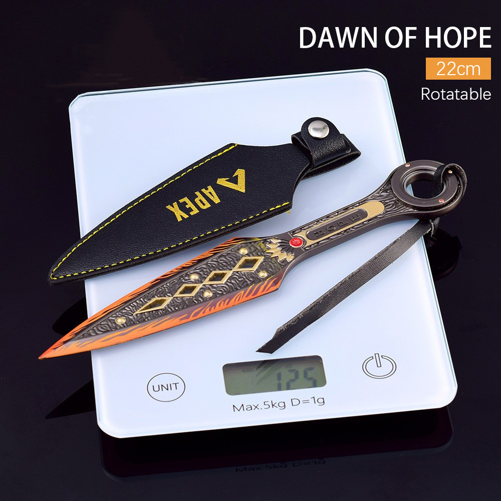 wholesale Apex Legends Heirloom Wraith Kunai Metal Key Chain Decorative Toys hobbies Collection