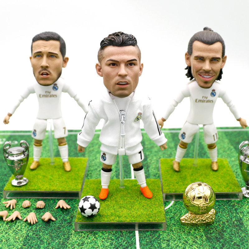 Tiktok hot selling joints can move Football star Figure Statues kid collectable Toy Action Figures