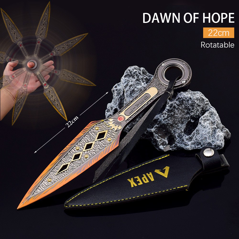 wholesale Apex Legends Heirloom Wraith Kunai Metal Key Chain Decorative Toys hobbies Collection