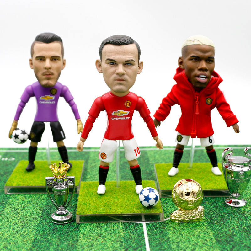 Tiktok hot selling joints can move Football star Figure Statues kid collectable Toy Action Figures