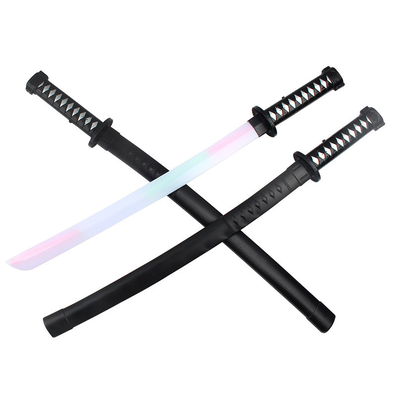 65cm Plastic Katana Sword with Sheath, Light, Sound effect  For Gift Cosplay Toys