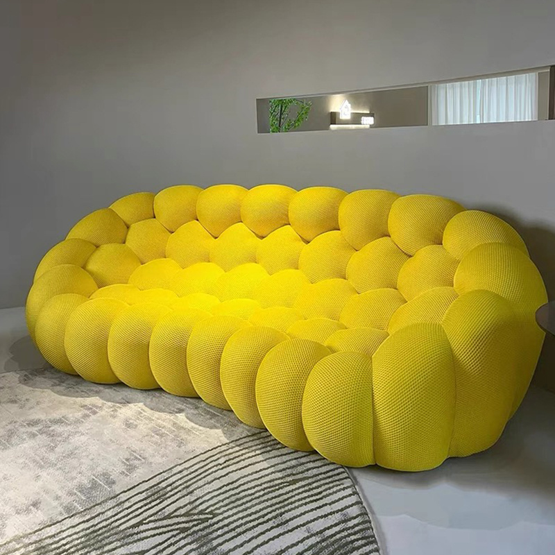 Pujian Modern New Trend Fancy Colorful Bubble Couch Living Room Party 2 Seater Modern Furniture Sofas