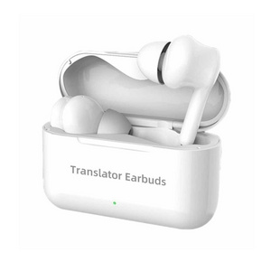 Wholesale M6 Multi-country Mutual Translation Smart Bluetooth Translation Earphone Supports 127 Languages(White)