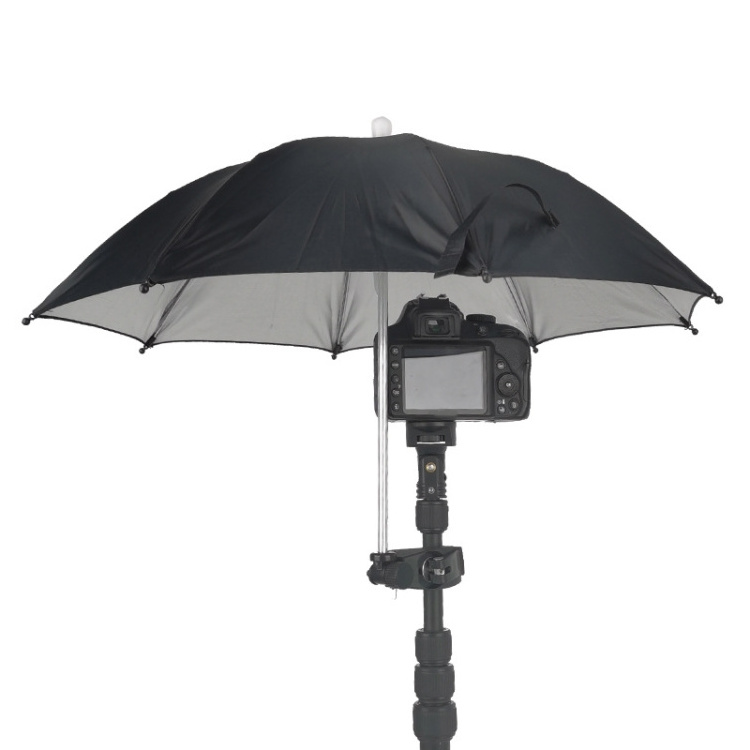 2023 Outdoor Photographic Equipment 50cm Camera Umbrella Sunshade Adjustable Mobile Phone Parasol Umbrellas With Clip