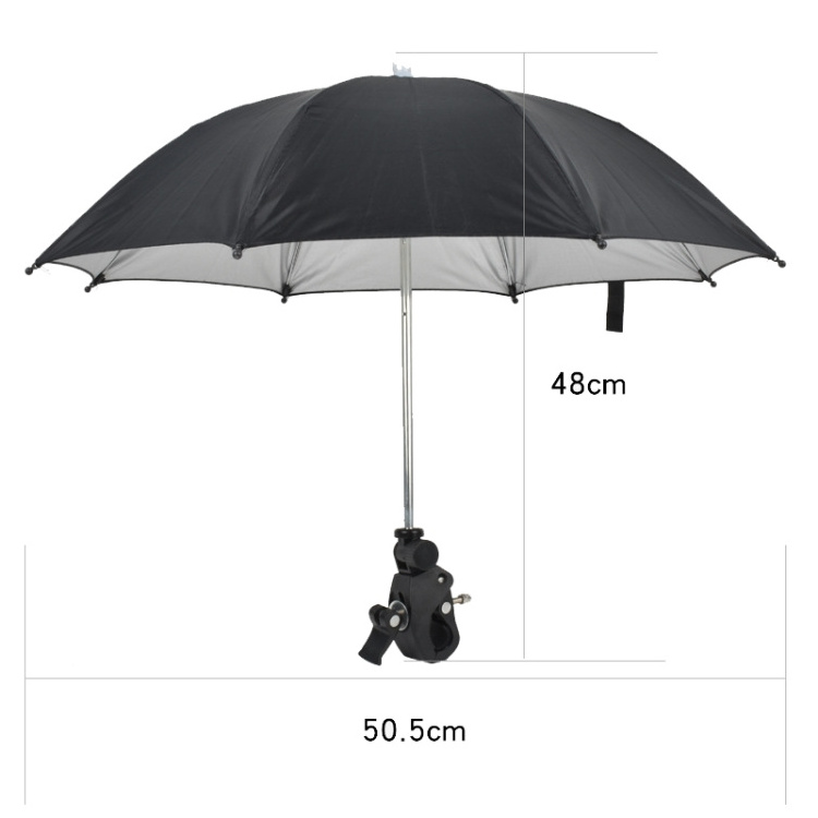 2023 Outdoor Photographic Equipment 50cm Camera Umbrella Sunshade Adjustable Mobile Phone Parasol Umbrellas With Clip