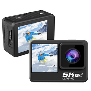 5K/30FPS WIFI HD Anti-Shake IP68 Waterproof Sports Camera with Remote Touch Dual Screen Wide Angle Action Camera