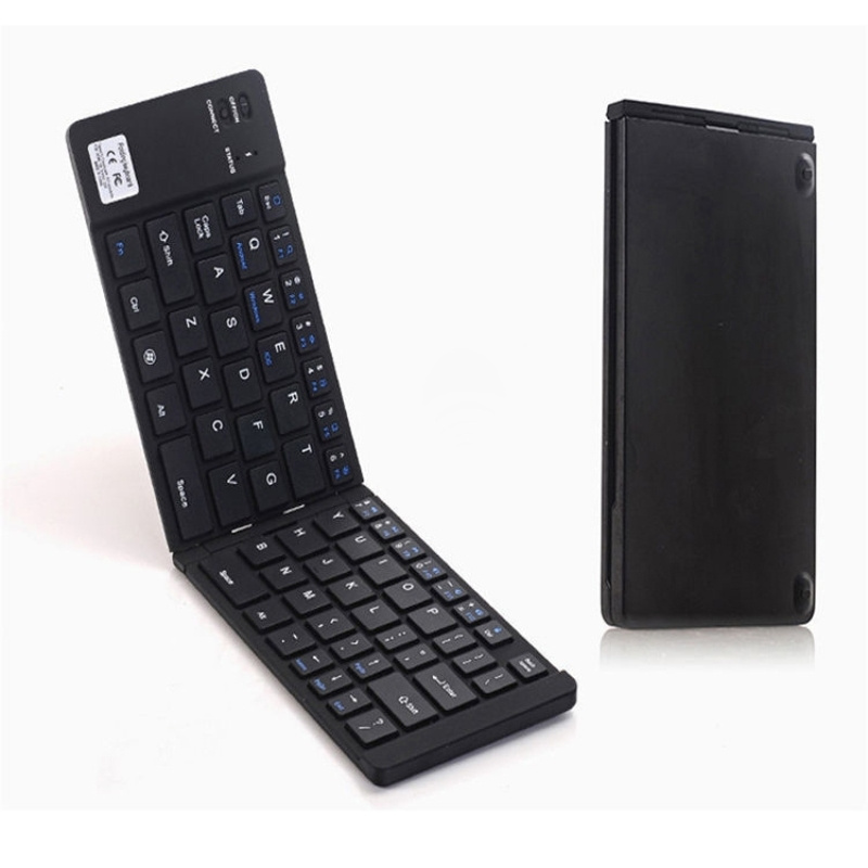 OEM ODM Portable Ultra Thin F66 Foldable Wireless 66 Keys Gaming Keyboard For Smartphone Tablet Wireless Folding Keyboard