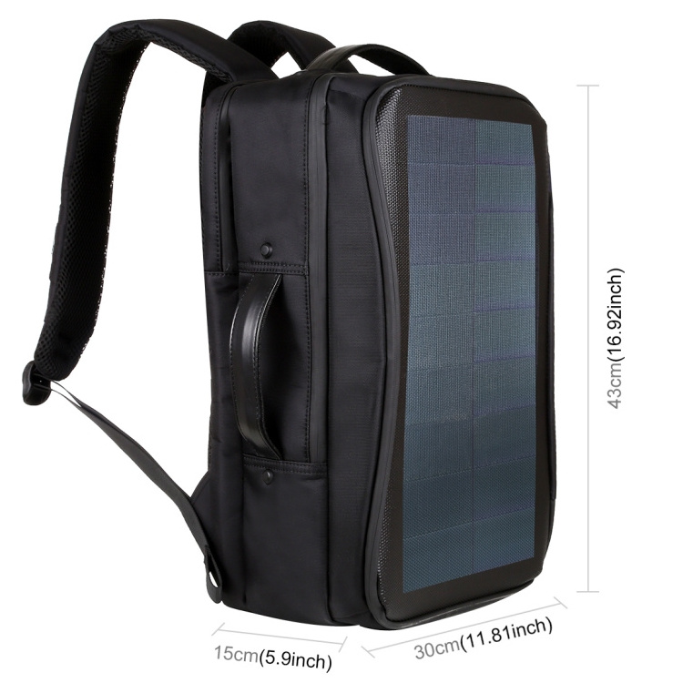 New Arrivals  HAWEEL Flexible Solar Panel 12W Power Backpack Laptop Bag with Handle and USB Charging Port outdoor backpack