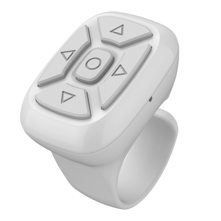 S18 Portable Smart Wireless wireless Ring Remote Control(White)