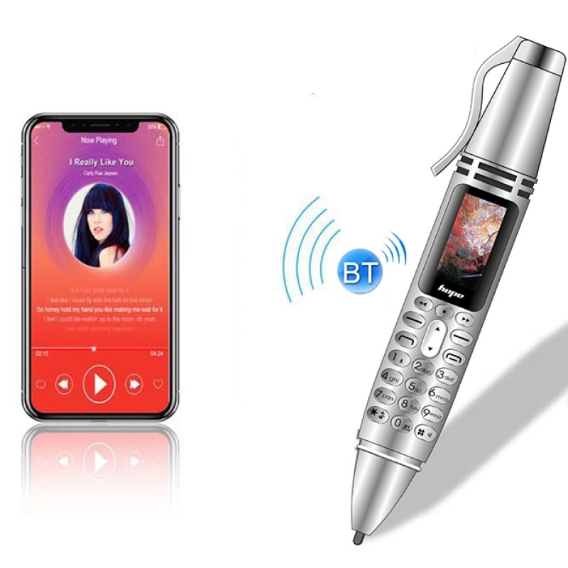 Multifunctional Remote Noise Reduction Back-clip Recording Pen AK007 Mobile Phone Dual SIM 0.96 inch Color Screen Mini Phone