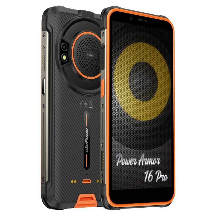 Super Cheap Loud Volume Speaker 9600mAh Battery Dual Back Cameras Ulefone Power Armor 16 Pro Multi Function Rugged Phone