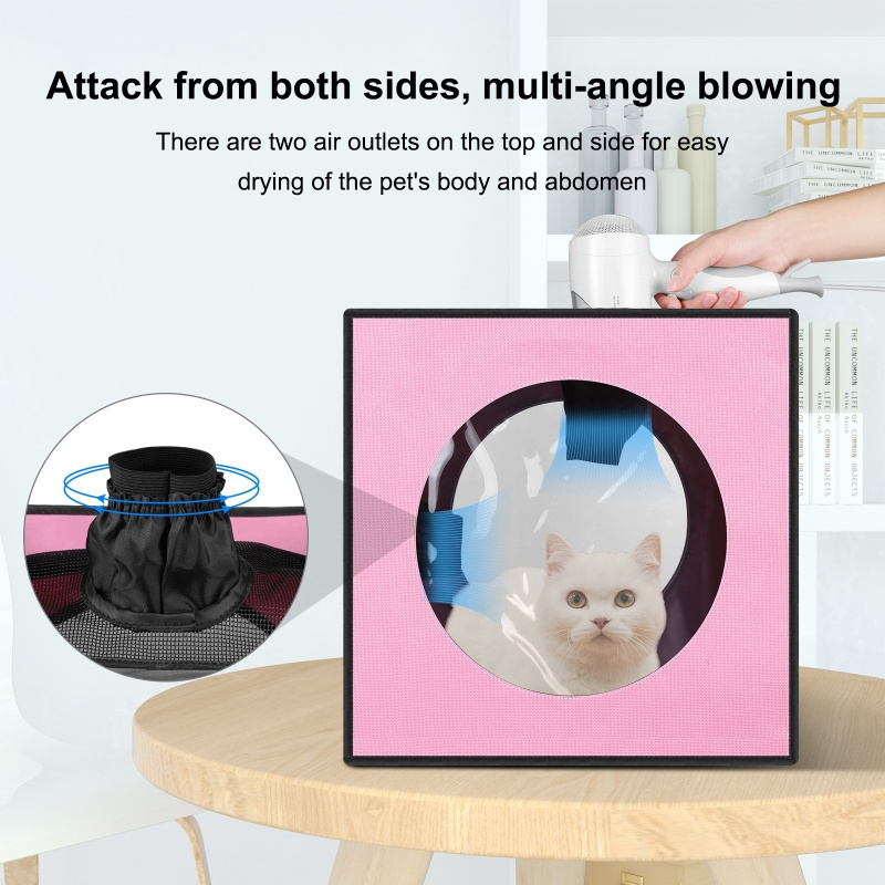 Dropshipping&Wholesale FUNADD Pet Bath Drying Box Portable Dryer Cage Folding Cat Cage