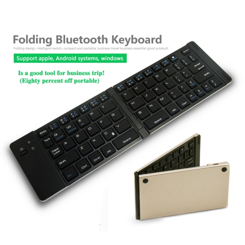 OEM ODM Portable Ultra Thin F66 Foldable Wireless 66 Keys Gaming Keyboard For Smartphone Tablet Wireless Folding Keyboard