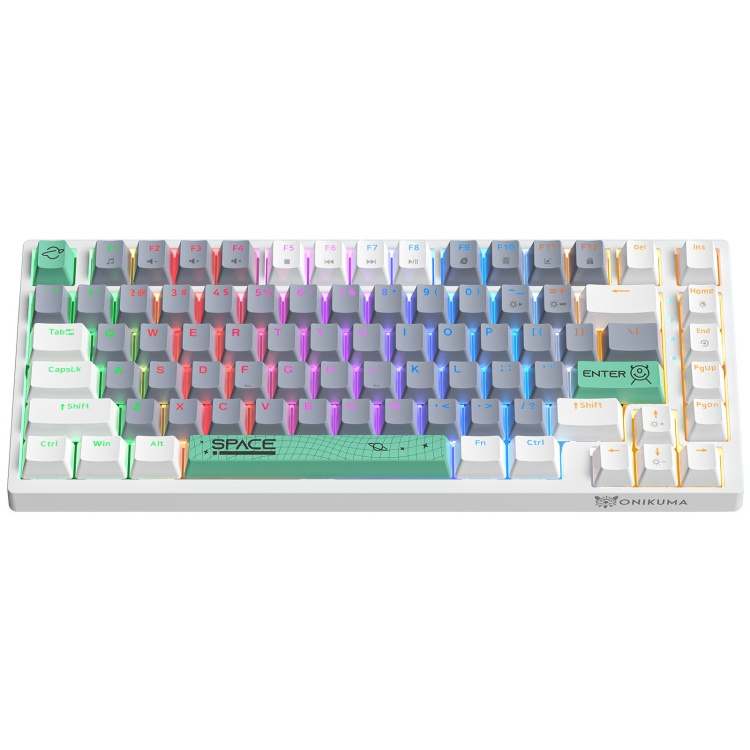 100% Tested OEM G52 82 Keys RGB Lighting Wired Mechanical Keyboard for Gaming Business Computer Type Brown Switch