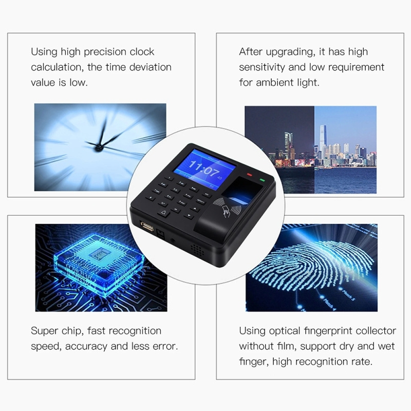 Dropshipping M10 Smart ID Card Recognition Fingerprint Access Control All-in-one Attendance Machine