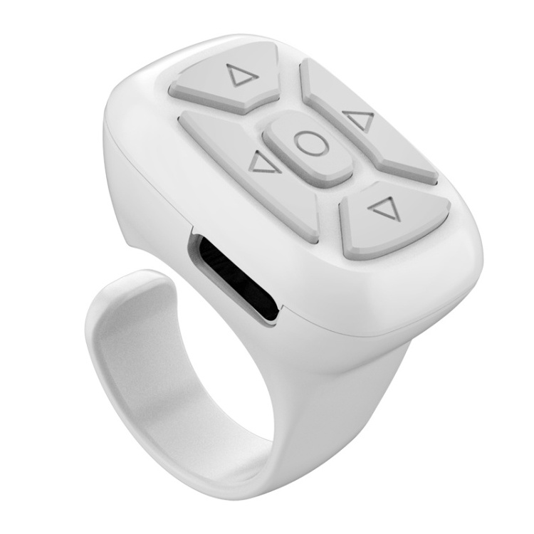 S18 Portable Smart Wireless wireless Ring Remote Control(White)