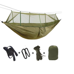 Drop Shipping From China Outdoor Mosquito Net Parachute Hammock Camping Hanging Sleeping Bed Swing Portable Double Chair