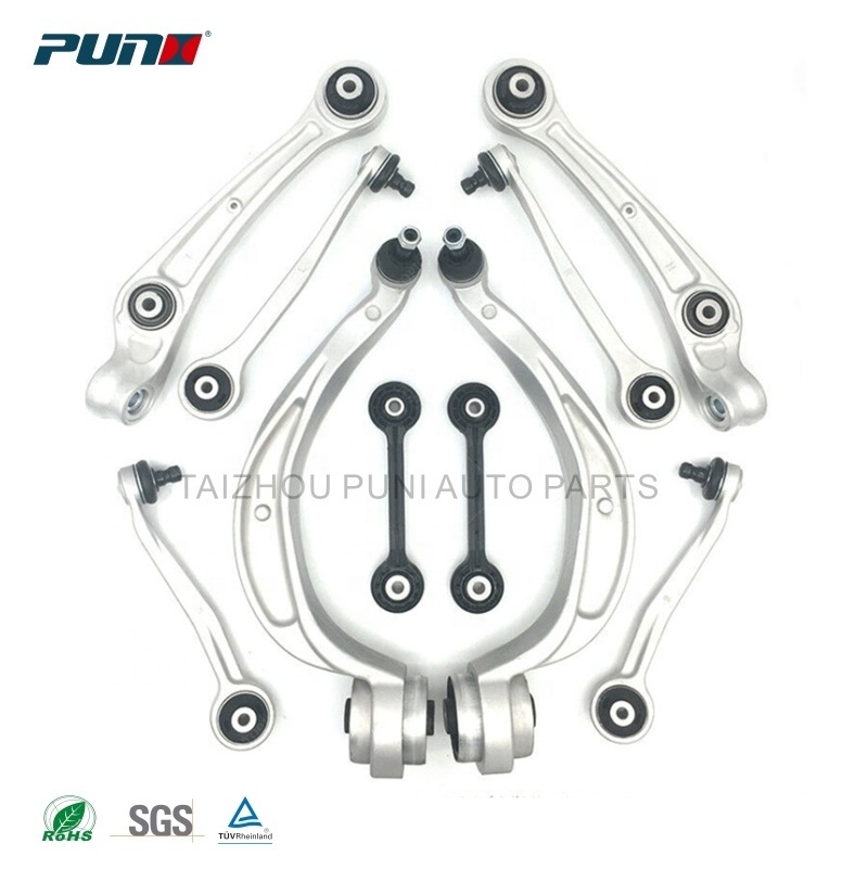 16PCS Auto suspension parts Front Lower control arm kit for Audi A4 A5 Q5 B8 A6 C7 8K0498998 8K0407693F