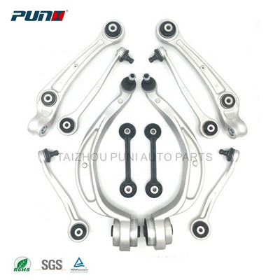 16PCS Auto suspension parts Front Lower control arm kit for Audi A4 A5 Q5 B8 A6 C7 8K0498998 8K0407693F