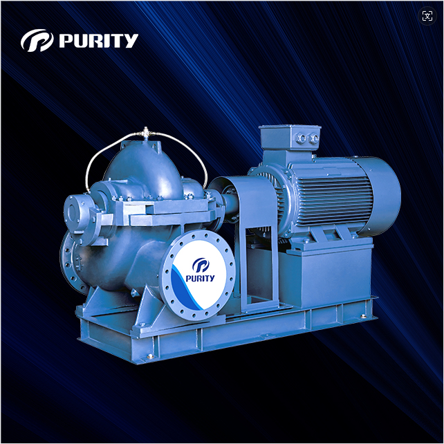 Purity Flow Pump Horizontal Split Case Fire Water Pump Set With Electric Driven